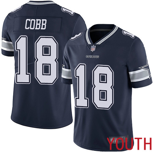 Youth Dallas Cowboys Limited Navy Blue Randall Cobb Home 18 Vapor Untouchable NFL Jersey